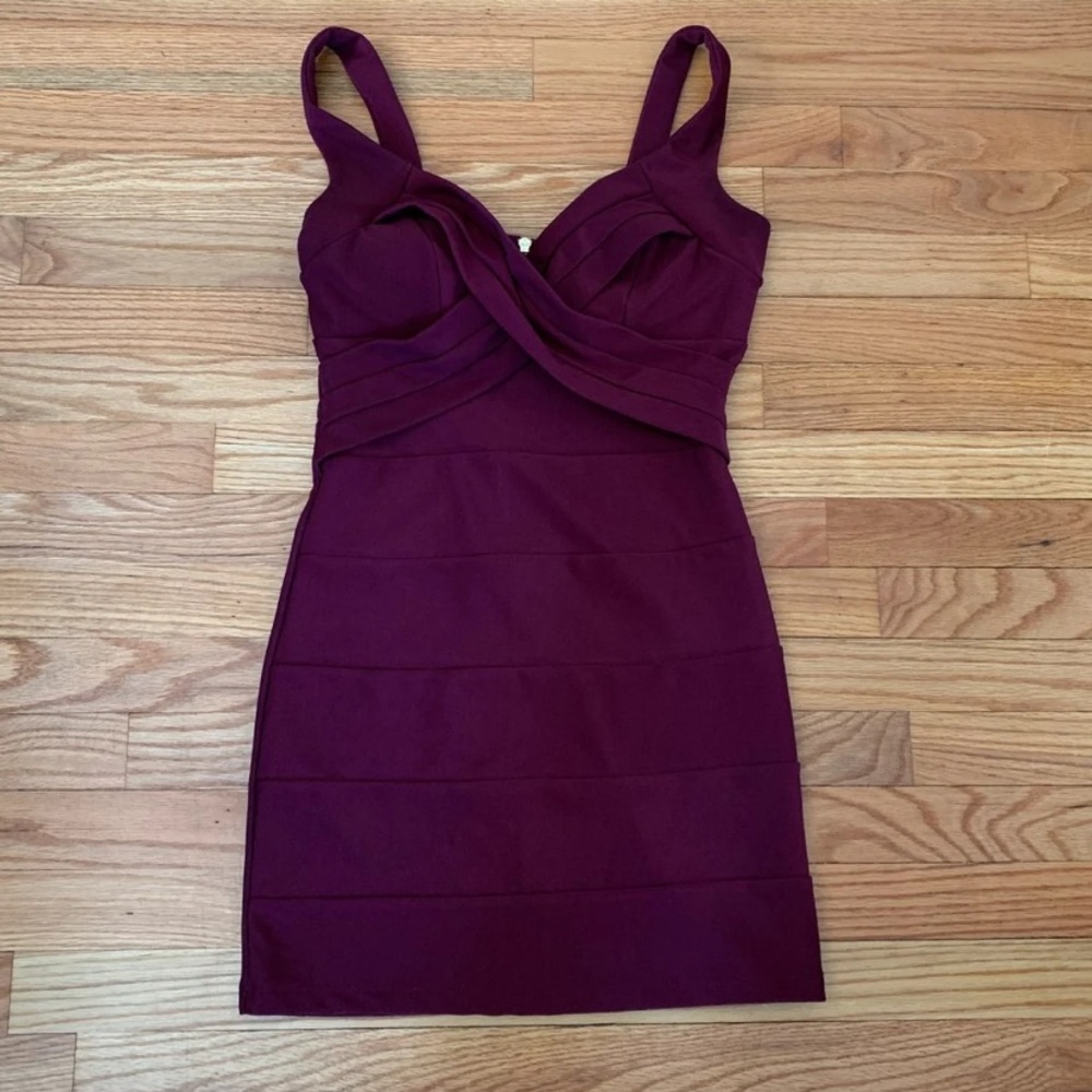 Burgundy formal dress